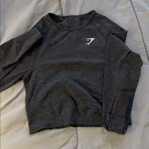 Long Sleeve Crop Top - Vital Seamless Gymshark